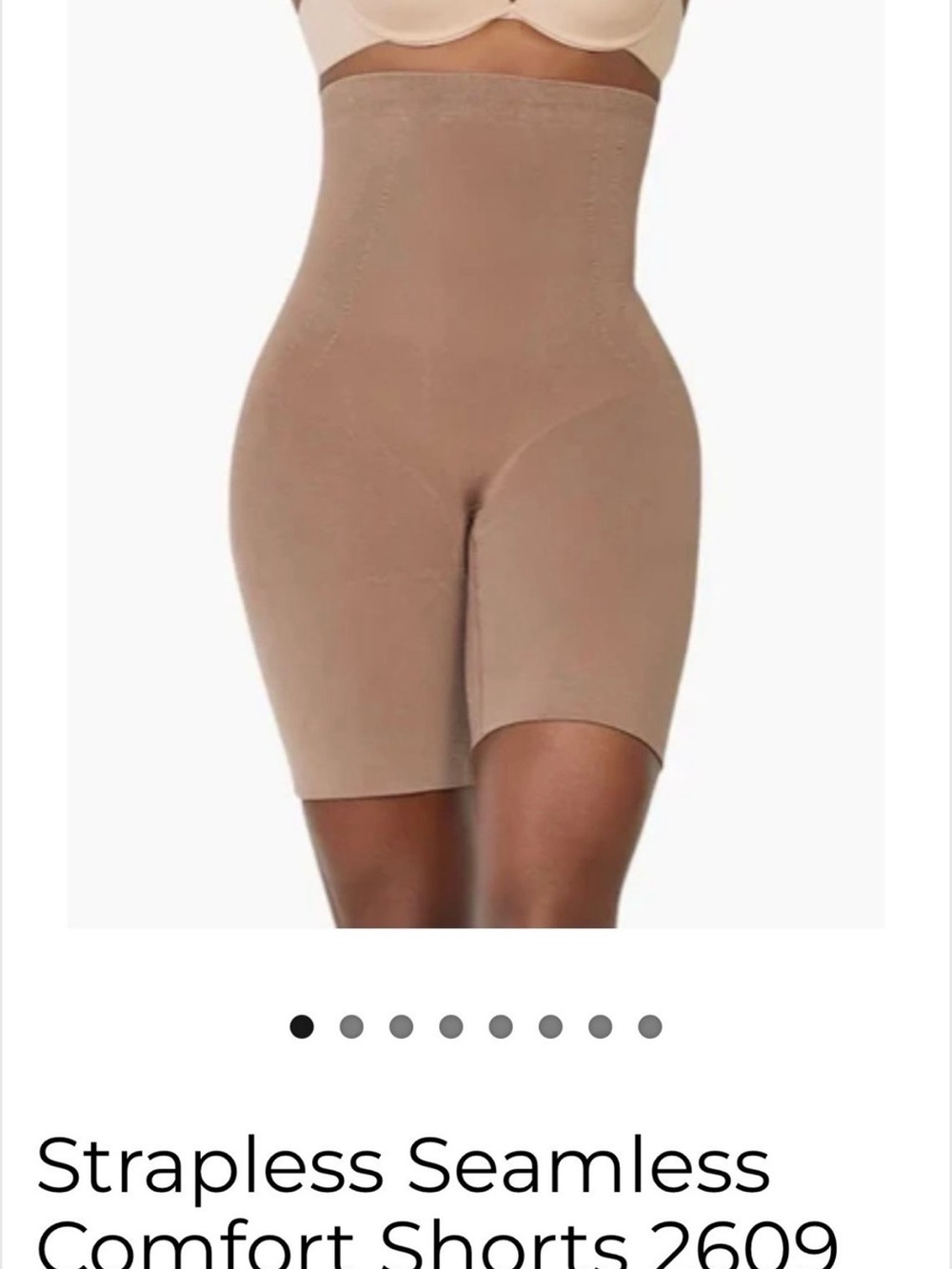 Strapless Seamless Comfort Shaping Shorts - Nude